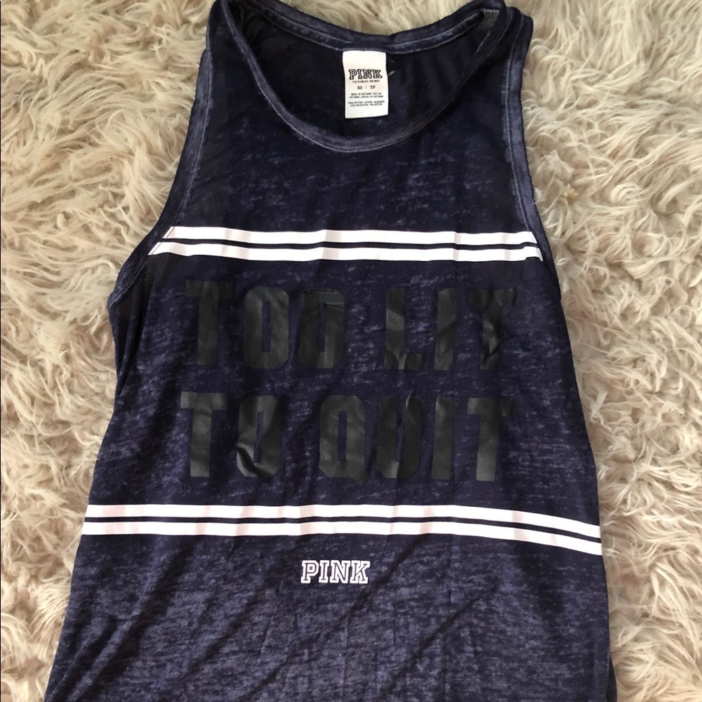 athletic tank top from vs pink